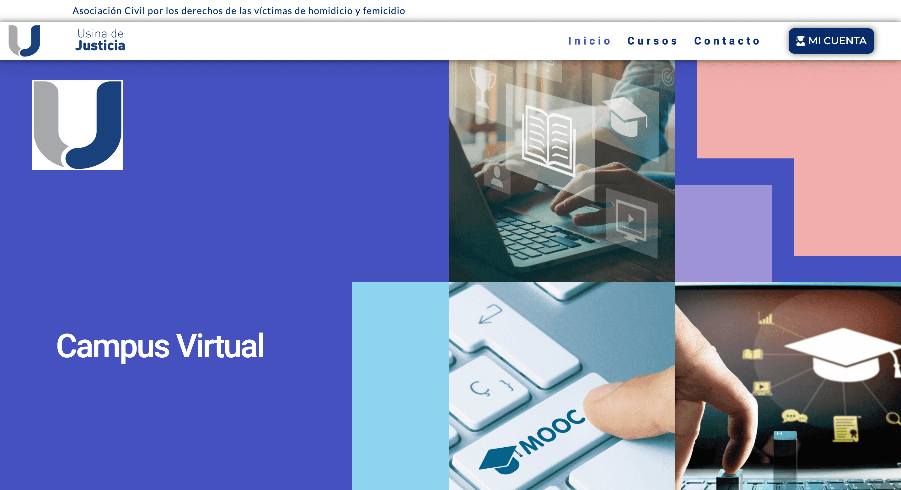 Usina de Justicia lanzó su nuevo Campus Virtual