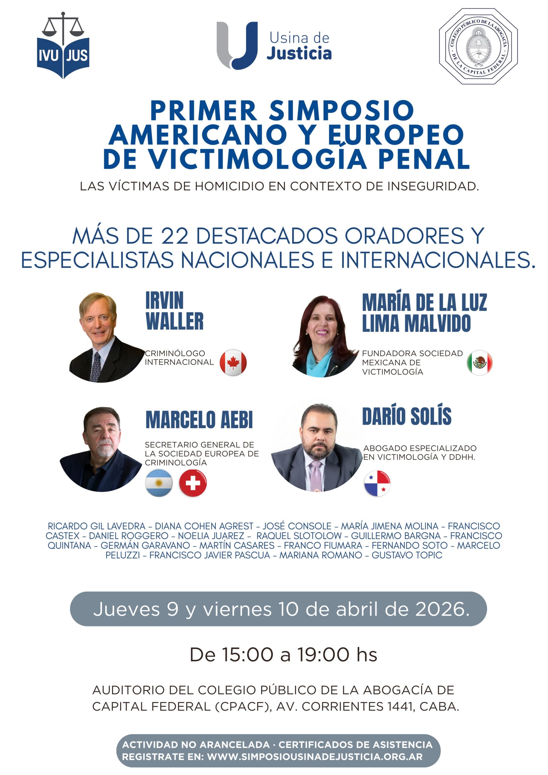 Encuentro Internacional en Buenos Aires: Expertos debaten sobre Victimología Penal