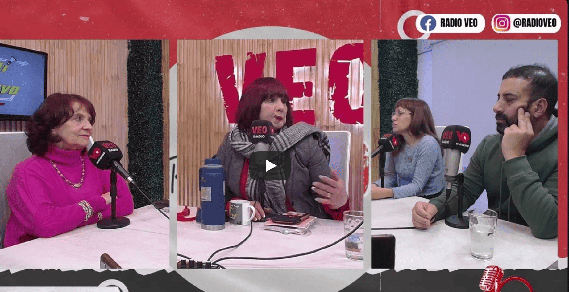 Raquel Slotolow y Rodrigo Tripolone en Radio Veo